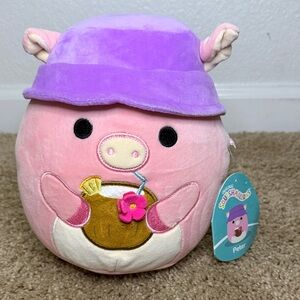Squishmallows Peter the Pig with Hat